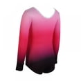 thumbnail image 4 of SYNPOS Gymnastics Leotards for Girls Long Sleeve Colorful Sparkle Leotard for Girl 5-12 Years, 4 of 15