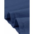 thumbnail image 5 of Agnes Orinda Women's Plus Size Casual Tops Ruffle Sleeve Smocked Shoulder V Neck Summer Chiffon Blouse 1X Dark Blue, 5 of 6