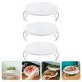 thumbnail image 4 of Gymnture 3pc Microwave Plate Stacker Multi-functional Rack Tray with Handle, 4 of 11