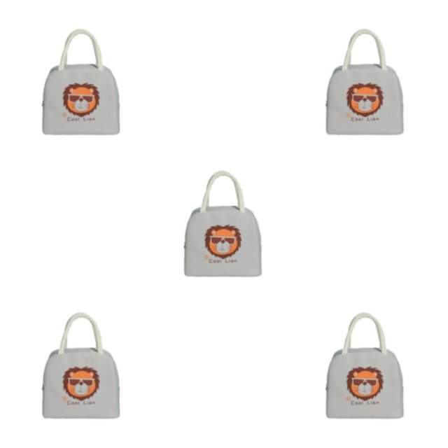 Transemion Stay Organized With Large Capacity For Home Or Office Large Capacity Design Lunch Bags For Women Bag grey 1 5Set