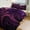 chudan-3, variant on 3PCS Simple Purple Ripple Duvet Cover Set Twin, 1 Duvet Cover And 2 Pillowcase, Duvet Cover for Kids Girls Boys And Teens