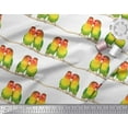 thumbnail image 2 of Soimoi Cotton Voile Fabric Branch & Colorful Parrot Bird Print Fabric by The Yard 42 Inch Wide, 2 of 3