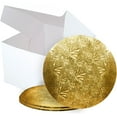 thumbnail image 7 of 10" Combo Box Set - 10x10x5 1/2 White Cake Box with 10" Gold Round Drum 1/4", Pack of 3, 7 of 7