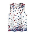 thumbnail image 4 of Wiyuqeen American Flag Tank Tops Women Sleeveless Crwe Neck Stras Striped Tanks Lightweight 4th of July Tee Shirts Plus Size Tank Tops, 4 of 4