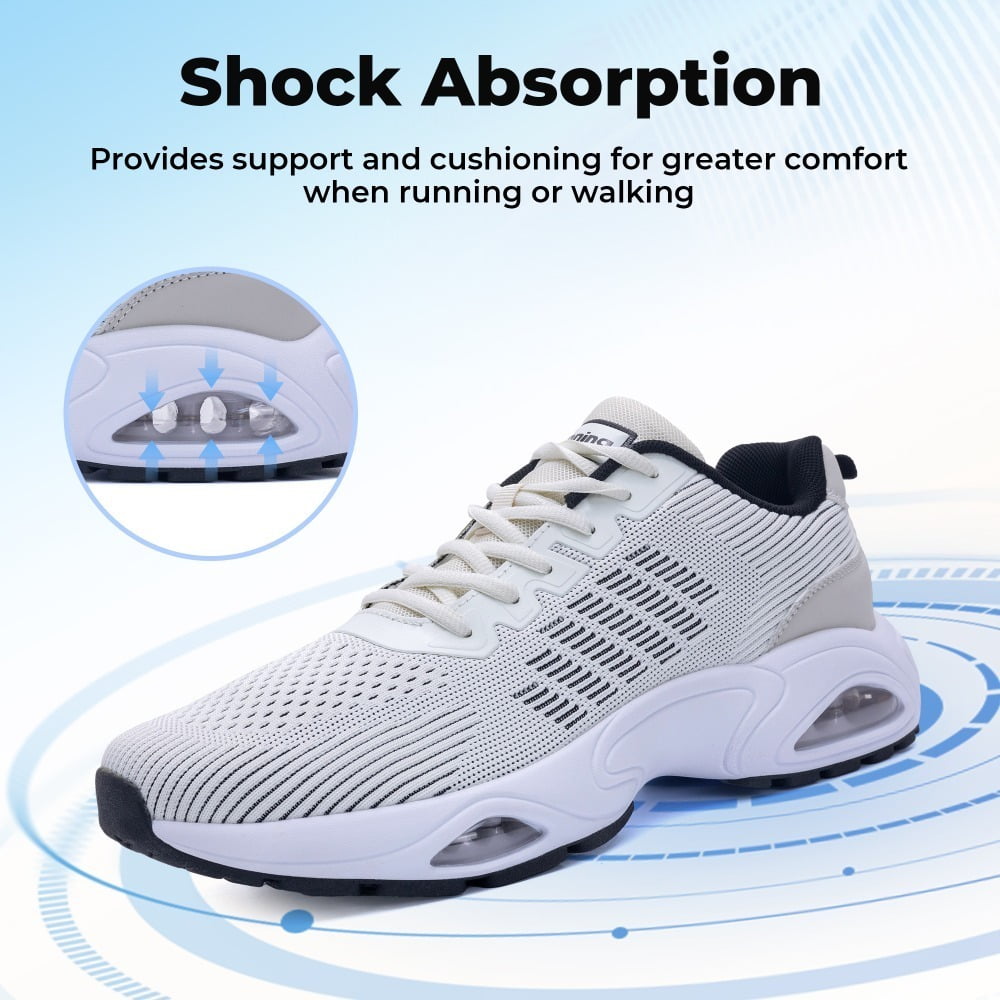 AHUSIR Men's Tennis Running Shoes Breathable Athletic Training Walking Sneakers for Gym Jogging Sports US 7-13