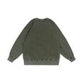 thumbnail image 4 of UVEASISHA Mens Vintage Long Sleeve T-Shirts Drop Shoulder Casual Crewneck Pullover Acid Washed Distressed T Shirt Solid Color Oversized Tees Army Green 3XL, 4 of 4