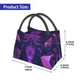 thumbnail image 2 of Easygdp Purple Starry Sky Antelope Bolsa de Almuerzo Insulada Reutilizable, Bolsa de Mano y Bandolera para Oficina, Trabajo, Viajes, 2 of 6