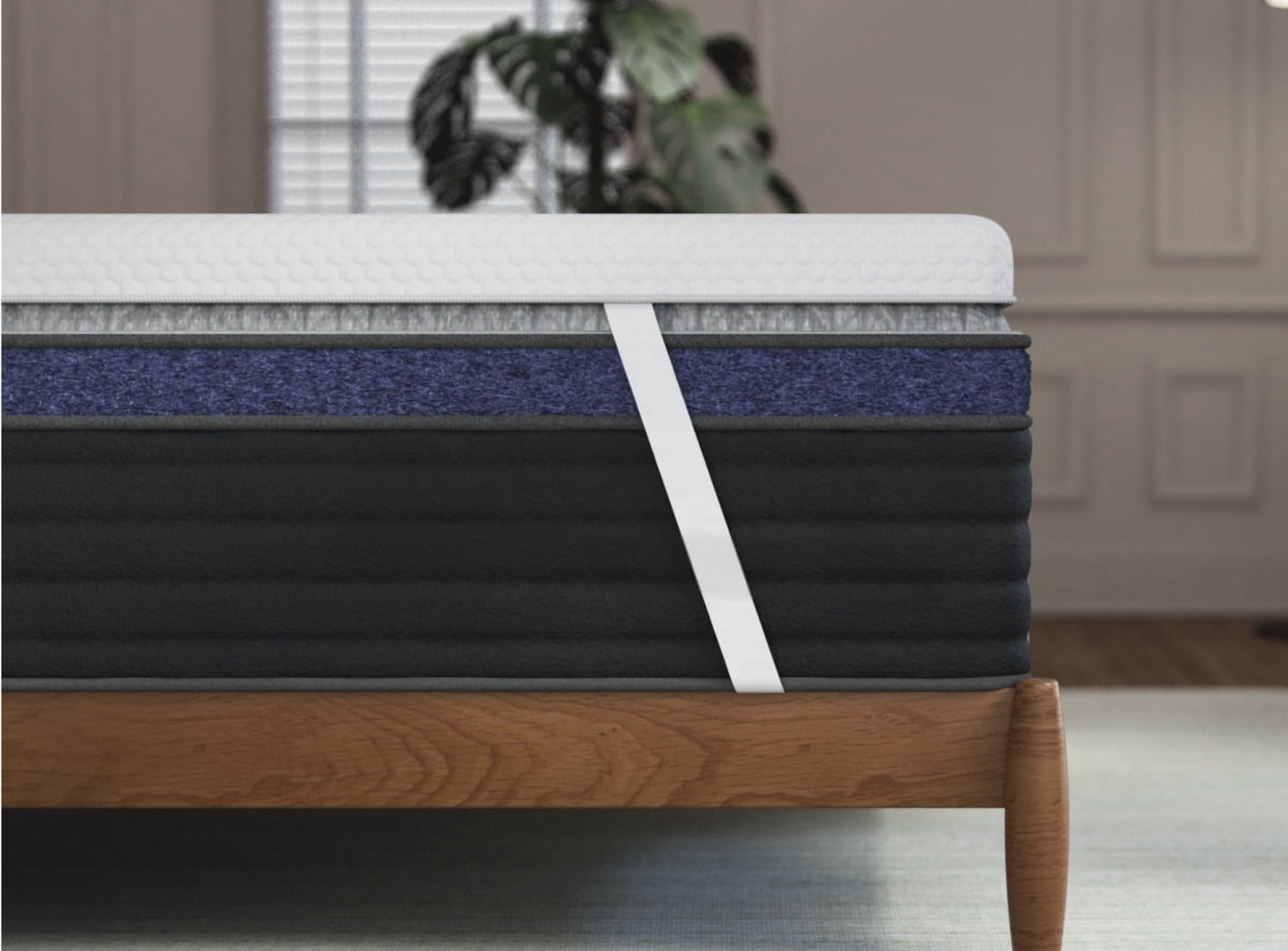 Helix Premium Memory Foam Mattress Topper with GlacioTex, Twin XL Firm