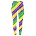thumbnail image 4 of DDAPJ pyju Mardi Gras Leggings for Women Fun Graphic Printed Casual Yoga Pants Carnival Party Tights Holiday Bottoms Sales of the Day Multicolor XXL, 4 of 6