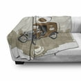 thumbnail image 3 of Cars Soft Flannel Fleece Throw Blanket, Old Fashioned Car with Coffee Cup on the Top Caffeine Beverage Hot Drink, Cozy Plush for Indoor and Outdoor Use, 70" x 90", Caramel Cocoa White, by Ambesonne, 3 of 6