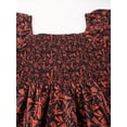 thumbnail image 4 of Moomaya Womens Printed Smocked Top, Puff Elbow Sleeves, Square Neck Top, 4 of 8