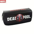 thumbnail image 3 of Marvel Superhero Canvas Pencil Case - Large Capacity, Double-Layer Zippered Wallet With Captain America & Iron For Man Designs - Perfect For Graduation Season & More, 3 of 5