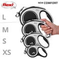 thumbnail image 5 of Flexi Comfort Nylon Tape Retractable Dog Leash, Grey, Small: 5-m long, 5 of 5