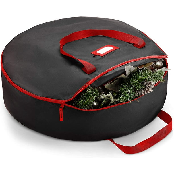 Premium Wreath Storage Bag 36 Dual Zippered Container Durable Handles Protect Artificial Wreaths Holiday Xmas Made Of Tear Proof 600d Oxford 5 Year Warranty Com Premium Wreath Storage Bag 36, 36 Wreath Storage Box Rubbermaid