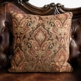 thumbnail image 5 of Furniture of America Coppen 2-Piece Faux Leather Tufted Sofa Set in Light Brown, 5 of 14