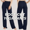 thumbnail image 6 of FELEMO Women's Bootcut Yoga Pants High Waist Workout Pants 4 Way Stretch Tummy Control Work Pants Flare Pants（Navy/3XL）, 6 of 7