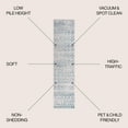 thumbnail image 2 of JONATHAN Y SILK ORCHID 2 x 8 Runner Rug, Ancient Faded Trellis - Gray/Turquoise, SOR206A-28, 2 of 7
