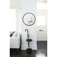 thumbnail image 2 of Umbra Hub 24" Round Wall Mirror With Rubber Frame Black, 2 of 11