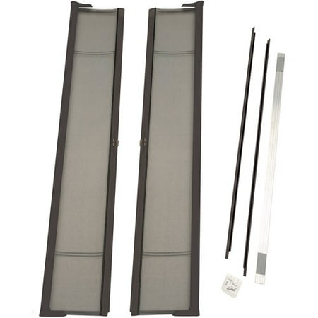 ODL Brisa Tall Double Door Single Pack Retractable Screen for 96" In-Swing or Out-Swing Doors, Bronze