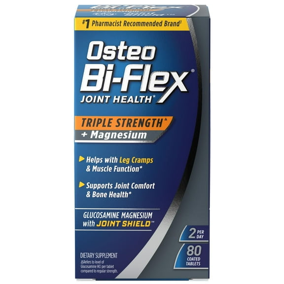 Osteo Bi-Flex Glucosamine with Magnesium, Coated Tablets, 80 Count