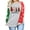 Light Gray, variant on KimSoong Women Plus Size Christmas Shirt Gnomes Plaid Graphic Casual Long Sleeve Crew Neck Top
