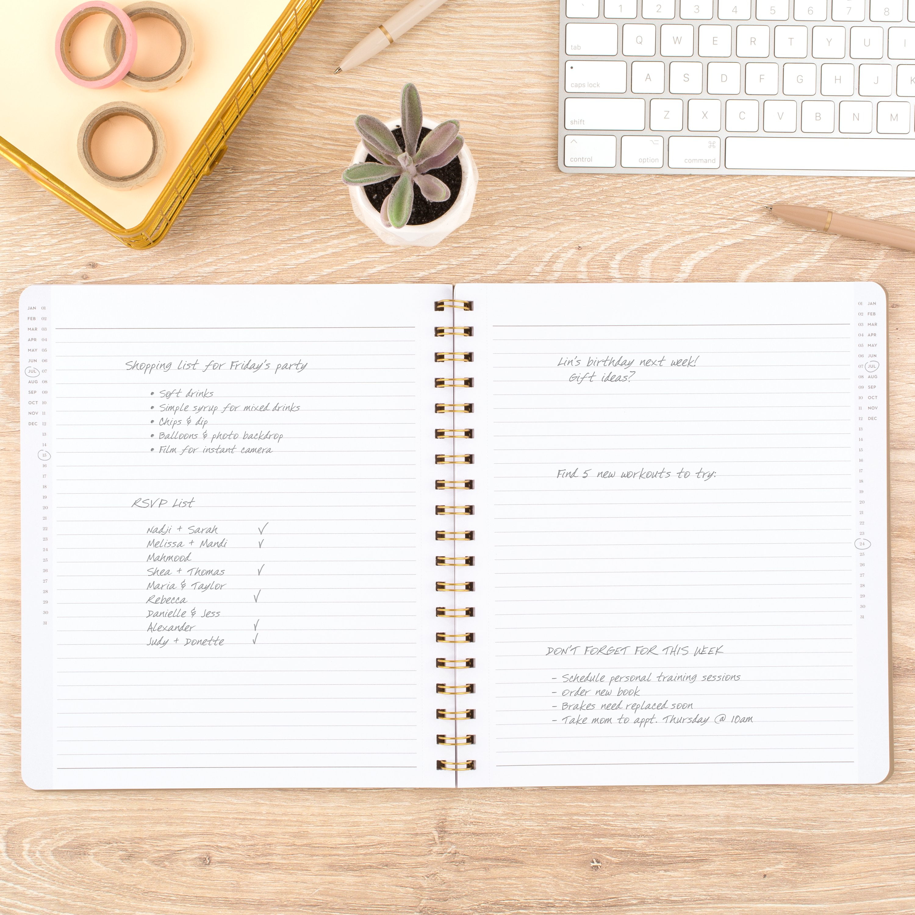 Cambridge Workstyle Notebook, 8" x 10", Timeless Taupe, Medium, Spiral, 80 Sheets