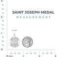 thumbnail image 3 of Saint Joseph Religious Medal  - 3/4 Inch Size of a Nickel -Sterling Silver, 3 of 5
