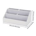 thumbnail image 6 of KINGFOM Desktop Organizer, Multi-Function Desk Organizer Office Supplies Storage Box Pen Holder Pen Organizer Business Card Holder Remote Holder White, 6 of 9