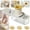 White, variant on Multifunctional Garlic Grinder, Mini Slicer That Can Grind, Slice and Shred, Garlic Slicer Multi Effortlessly Crush, Slice and Mince Garlics, Functional Mandoline Slicers with Container (white)