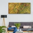 thumbnail image 2 of Masterpiece Art Gallery Tropical Leaves Light by Darrell Hill Canvas Art Print 24" x 48", 2 of 2