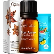 Gya Labs Star Anise Essential Oil for Skin - 0.34 fl oz - Star Anise Oil for Diffuser, Hair, DIY & Aromatherapy & Candle Making Scent