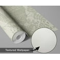 thumbnail image 6 of S4Sassy Self-Stick Decorative Wallpaper, Jungle Sketch Wall Paper, Textured Vinyl Waterproof Contact Paper, Green, 25"X 60" Removable Renter Friendly Walls Covering For Bedroom, Dining Room, 6 of 9