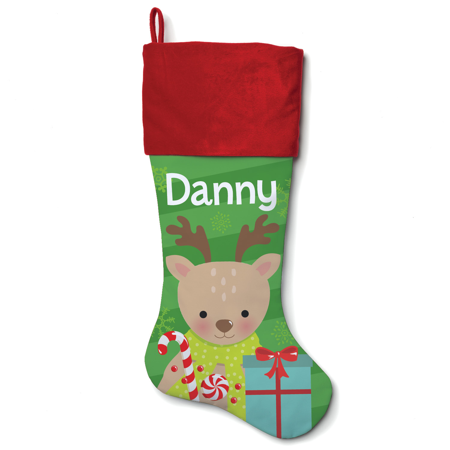 Owl, Fox, Reindeer or Polar Bear Personalized Christmas Stocking