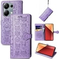 thumbnail image 4 of Funda Cartera FOXDOCK para Xiaomi Redmi Note 13 PRO 4G , Flip PU con Relieve de Gatos y Perros, Tarjetero y Soporte, 4 of 6