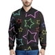 thumbnail image 4 of Chaqueta bomber de primavera y otoño para hombre con estampado 3D de estrella de cinco puntas y cremallera por todas partes, chándal unisex, chaqueta informal con cremallera, ropa 6XL, 4 of 5