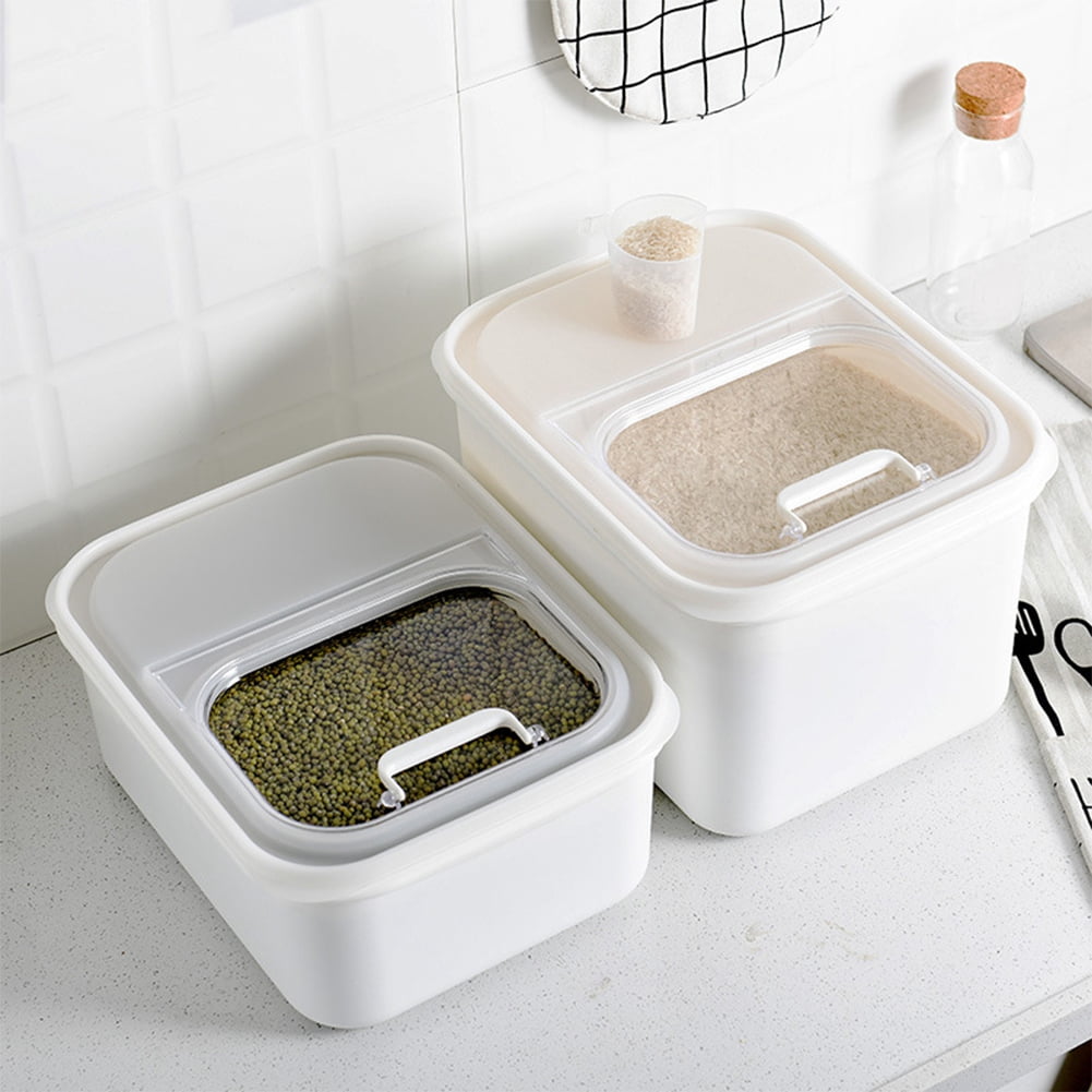 Fyydes Large Food Storage Container , Rice Storage,Plastic Sealing Flip