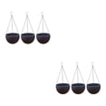 thumbnail image 4 of Yuarrent 3 piezas elegantes y maceteros para interior y exterior, macetero de 3 piezas y maceta para jardín, materiales para jardín interior, café S 2Conjunto, 4 of 6