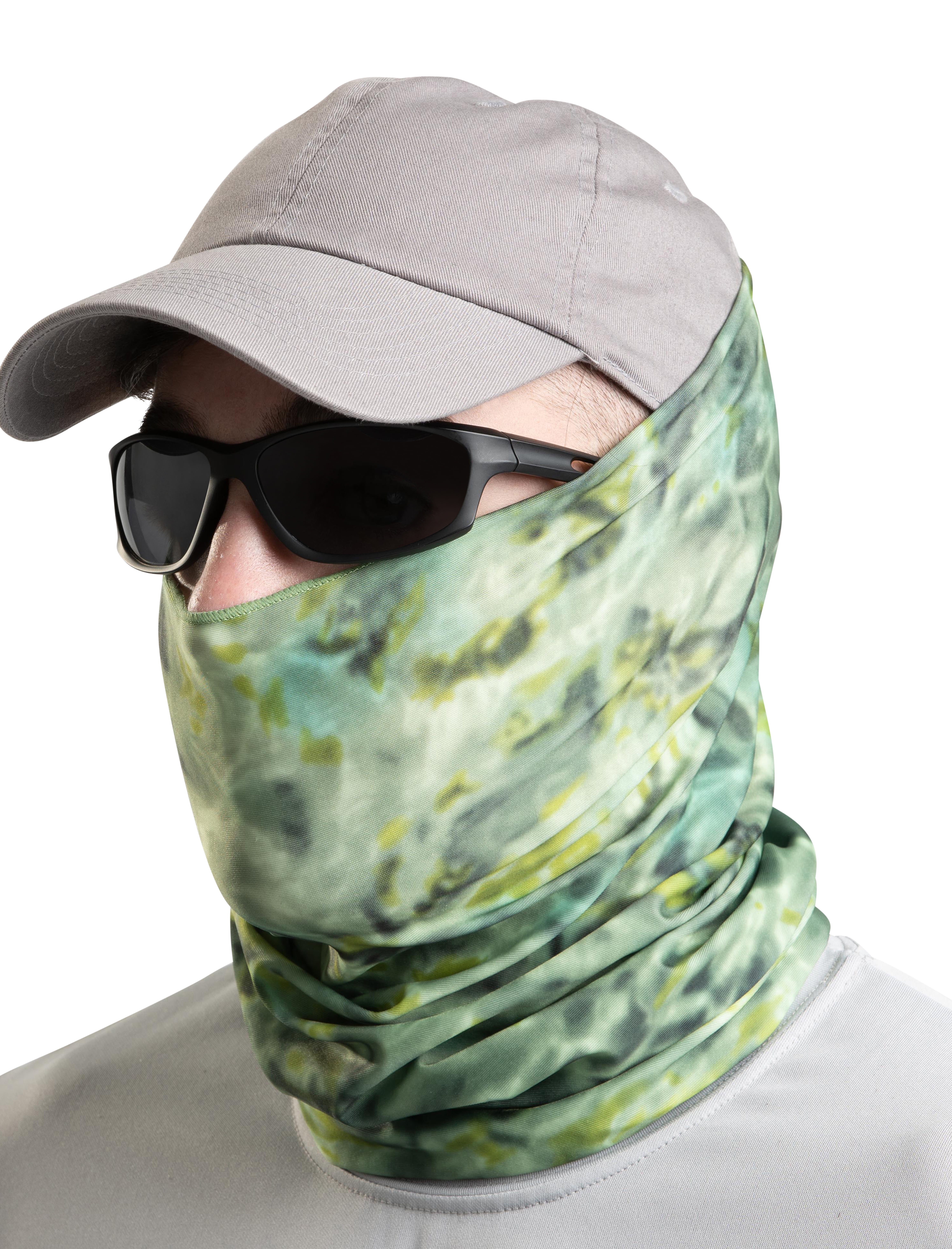 3D Camouflage Balaclava Face Shield SPF Sun Mask Neck Gaiter Hunting Outdoor UV 
