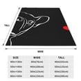 thumbnail image 3 of Honeii French Bulldog Print Fleece Blanket - Throw Blanket for Bed, Sofa, Couch, Camping, and Travel , Microplush Ultra Soft Warm Blanket-50"x40", 3 of 7