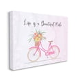 thumbnail image 3 of Life Is A Beautiful Ride Bicycle Inspirational Graphic Art Gallery Wrapped Canvas Print Wall Art, 3 of 7