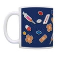 thumbnail image 2 of ThisWear Nurse Appreciation RN Nursing Nurse Icons Nurse Graduation Coffee Mug Blue, 2 of 4