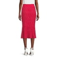 thumbnail image 3 of Nine.Eight Women's High-Waisted Midi Swing Skirt, 3 of 5
