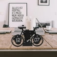 thumbnail image 2 of BEADCEST 1Pack Retro Table Clock Metal Bicycle Shape Mechanical Flip for Desktop Use, 2 of 4