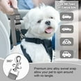 thumbnail image 2 of 2 Packs Dog Cat Safety Seat Belt Strap Car Headrest Restraint Adjustable Nylon Fabric Dog Restraints Vehicle Seatbelts Harness, 2 of 11