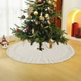thumbnail image 4 of Christmas Knitted Tree Skirt Knitted Christmas Ambiance Aprons Christmas Tree Decorations Accessories, 4 of 6