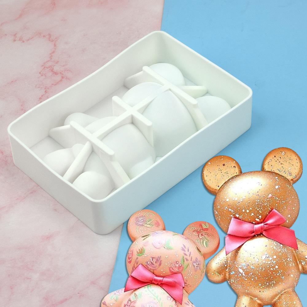 Silicone Mold Bear Shape Ice Cube Maker Chocolate Cake Mould Candy Dou –  NewHomeFusion