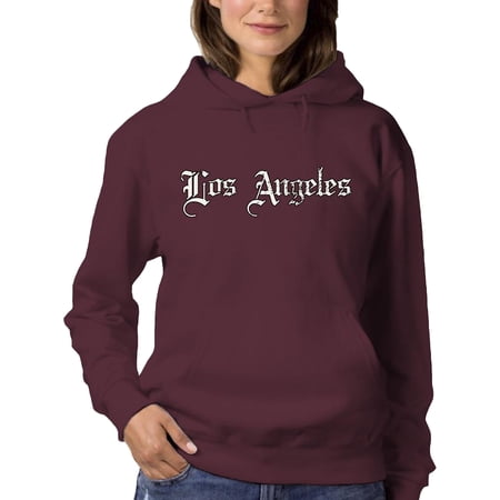 Old Gothic Los Angeles Banner Hoodie Women -Image by Shutterstock Female Small