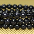 thumbnail image 3 of Synthetic Blue Sandstone Gemstone 6mm Round Beads Stretch Bracelet 7" Unisex, 3 of 4