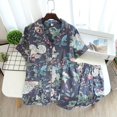 thumbnail image 1 of Pijama de viscosa de manga larga para mujer, traje de dormir largo de talla grande 3XL, ropa de dormir para el hogar, primavera y verano, 100%, 1 of 4