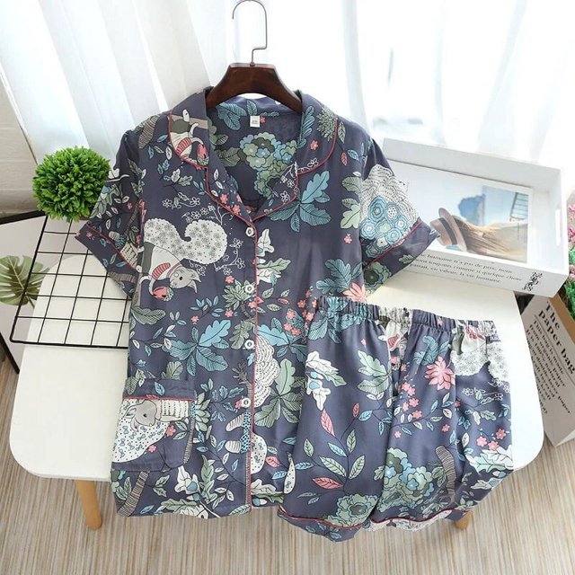 Pijama de viscosa de manga larga para mujer, traje de dormir largo de talla grande 3XL, ropa de dormir para el hogar, primavera y verano, 100%